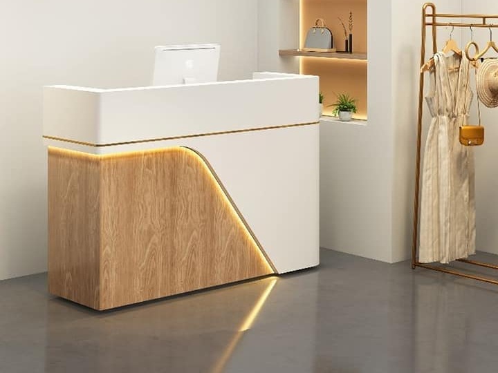 Quầy thu ngân cắt CNC cho shop thời trang