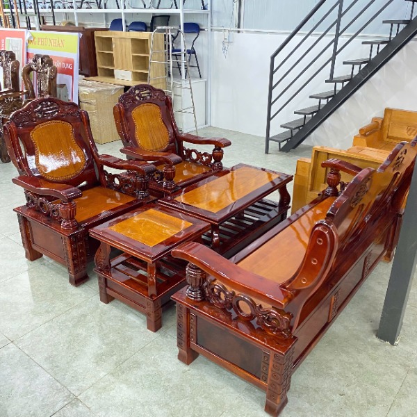 Bàn ghế salon tràm